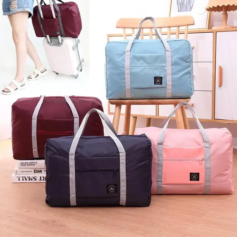 Foldable Travel Bags Large Capacity Clothes Luggage Organizer Waterproof Handbags Women Men Travel Clothes Storage Organizer