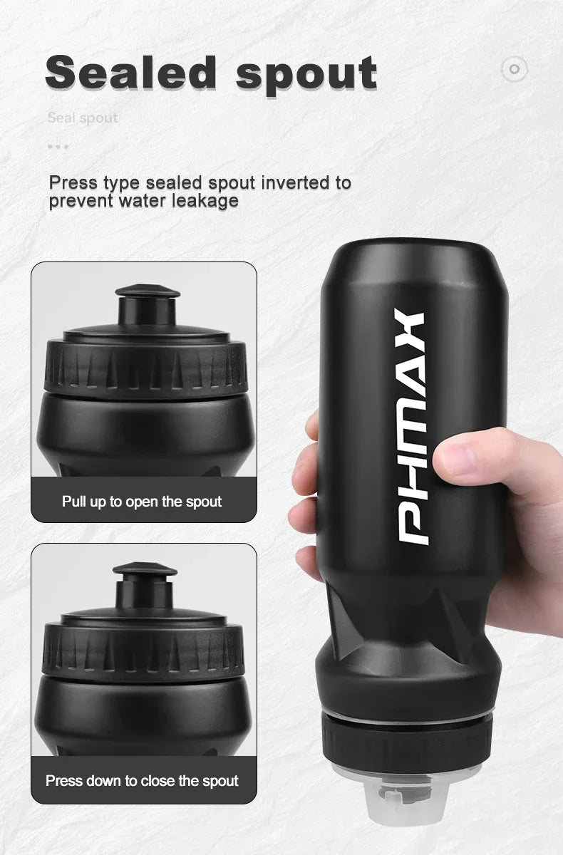PHAMX 610ML Bicycle Water Bottle Large Capacity Sports Bottle Riding Kettle Leak Proof Drinking MTB Road Bike Water Bottles