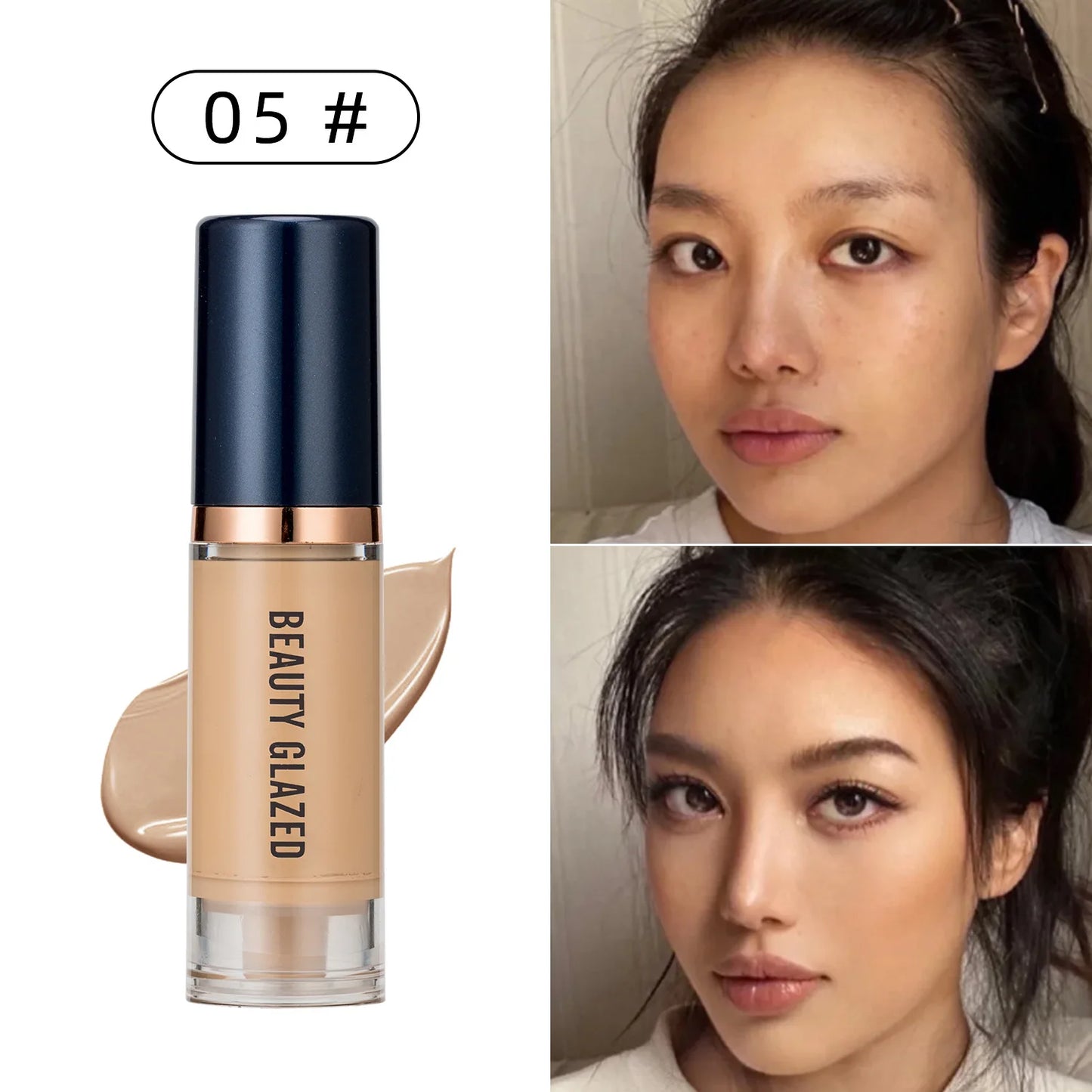 6ml Waterproof Matte Face Liquid Foundation Full Coverage Concealer Lasting Whitening Face Makeup Base Cream Cosmetics for Women