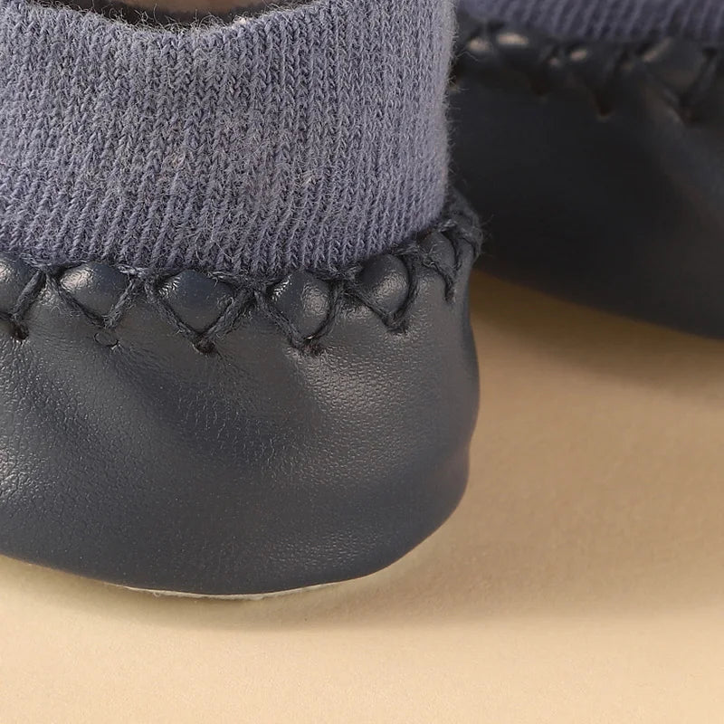 2024 New Born Baby Socks with Rubber Soles Infant Baby Girls Boys Shoes Spring Autumn Baby Floor Socks Anti Slip Soft Sole Sock