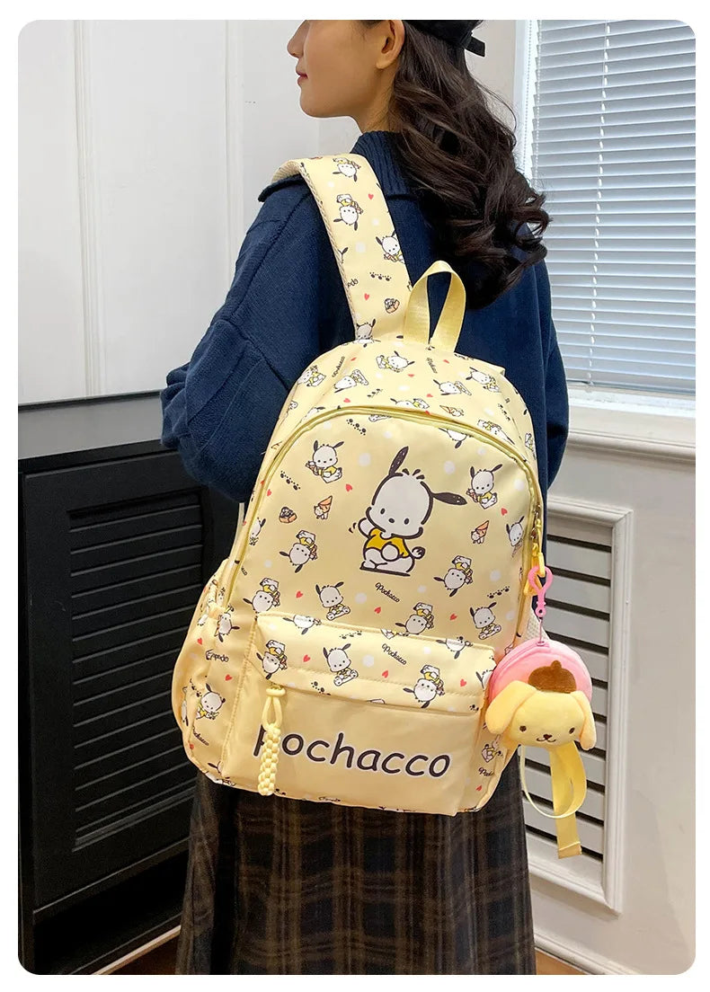New style trendy student schoolbag cartoon print cute large capacity backpack fashionable middle school student backpack