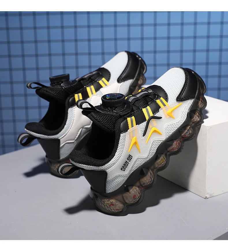 Children's Fashion Sports Shoes Boys' Running Leisure Shoes Mesh Comforthable Outdoor Kids Casual Tennis Light Sneakers Shoes