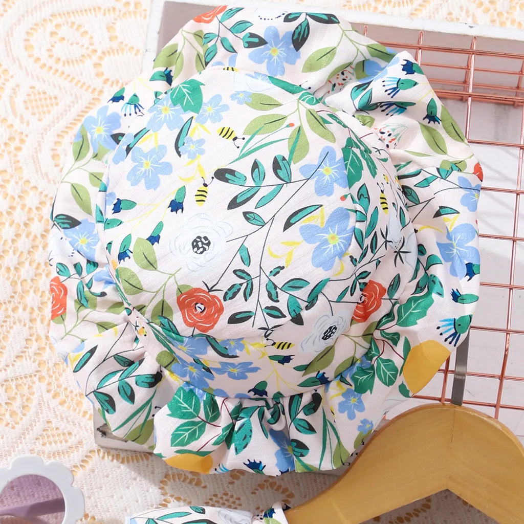 Kids Girls Clothes Summer Short Sleeve 2 Pcs Set Girls Dress Korean Fashion Casual Floral Birthday Children Dress 3 4 5 6 7 Year