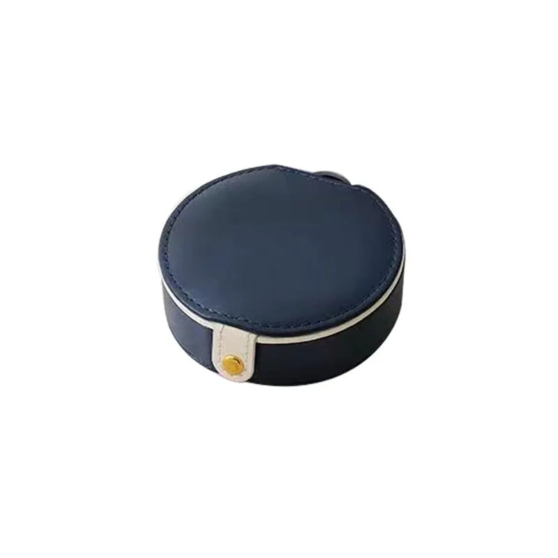 Single Layer Portable Jewelry Storage Box Ring Earring Necklace Storage Box Mini Travel Jewelry Storage Box with Mirror