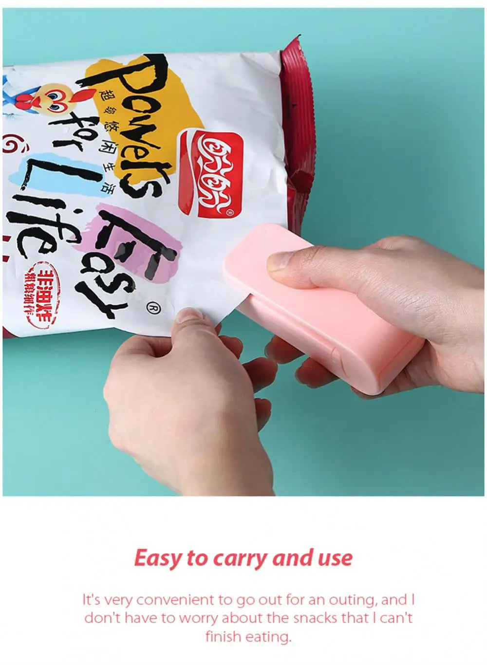 Plastic Heat Bag Sealer Food Packaging Sealing Machine Portable Snack Bag Sealing Clip Kitchen Storage Accessories Home Gadgets