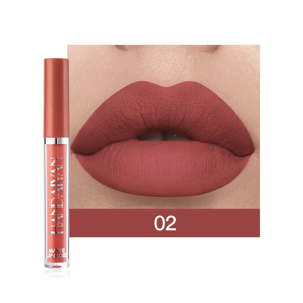 6Pcs Makeup Lipstick Liquid Velvet Matte Gloss Lip Red Lipstick Nude Women Long Lasting Waterproof Beauty Cosmetic Kit