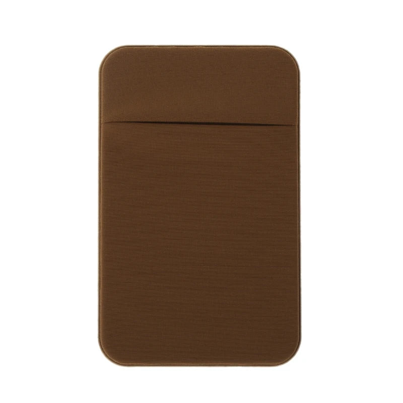 Credit Card Wallet Holder Pocket Stick-On Adhesive Elastic Tool
