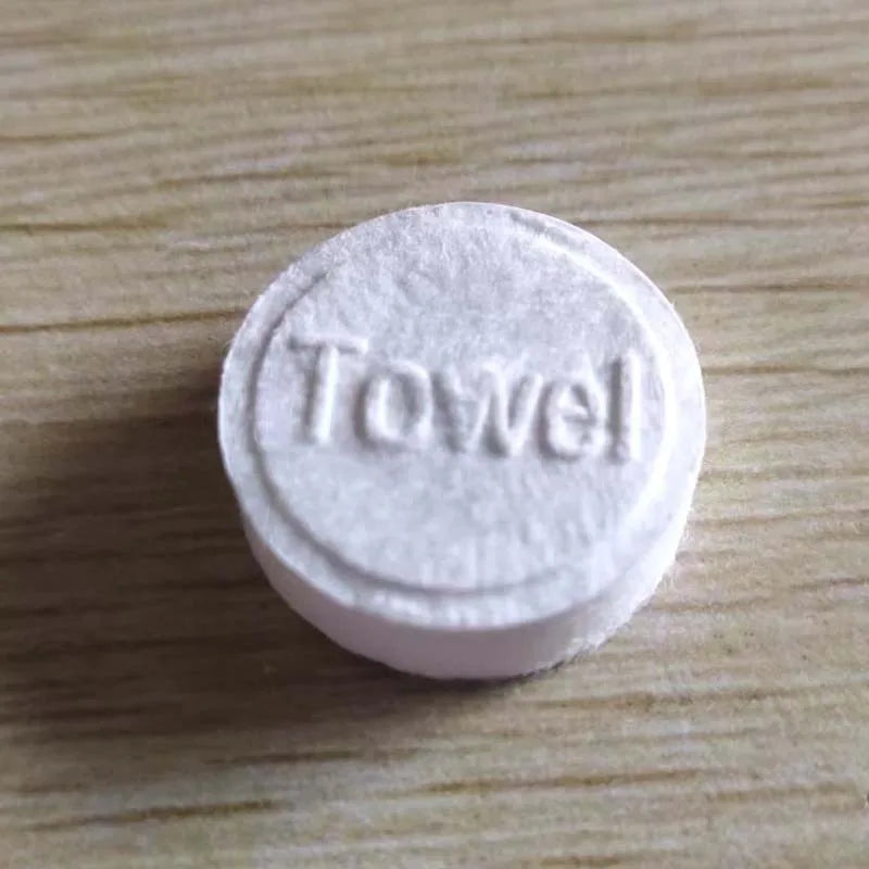 20pcs 22*20 cm Mini Compressed Towel Disposable Capsules Towel Face Care Tablet Outdoor Travel Cloth Wipes Paper Tissue