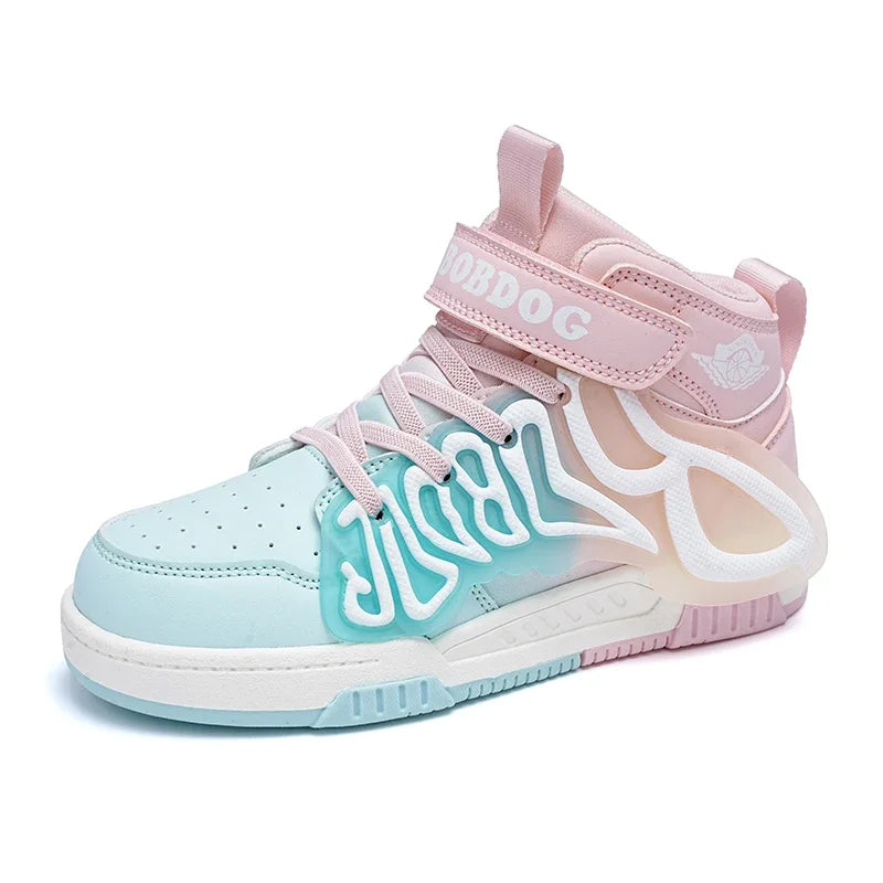 Kids Fashion Sneakers for Boys Girls Mesh Tennis Shoes Breathable Sports Running Shoes Lightweight Children Casual Walking k030