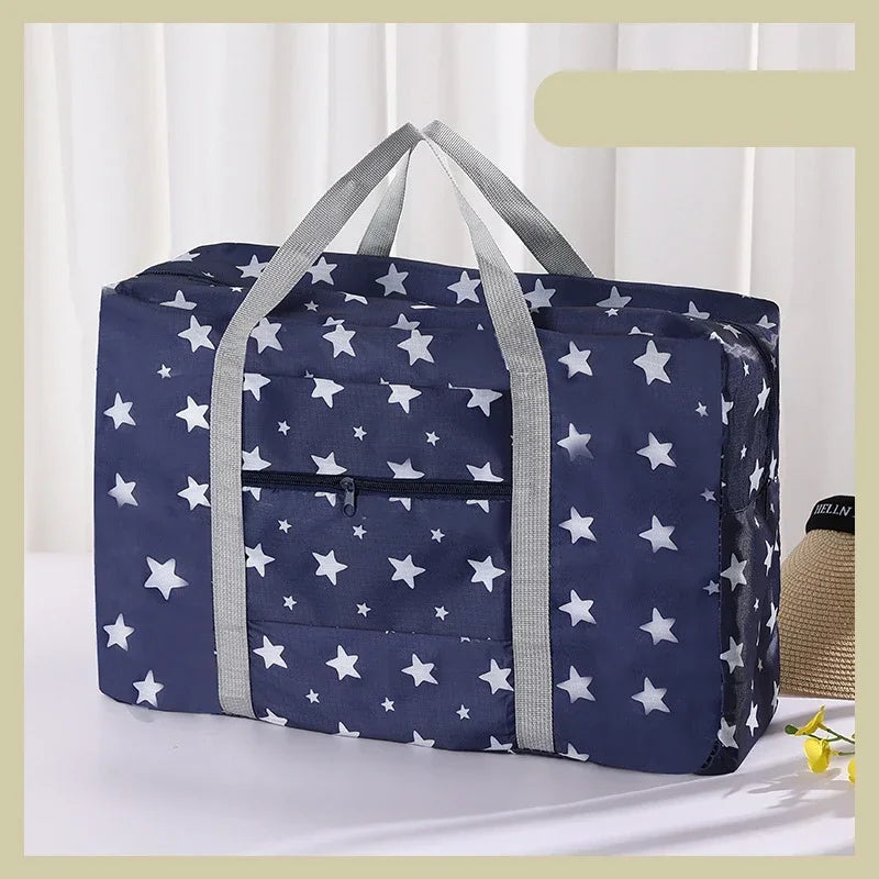 Foldable Travel Bags Large Capacity Clothes Luggage Organizer Waterproof Handbags Women Men Travel Clothes Storage Organizer