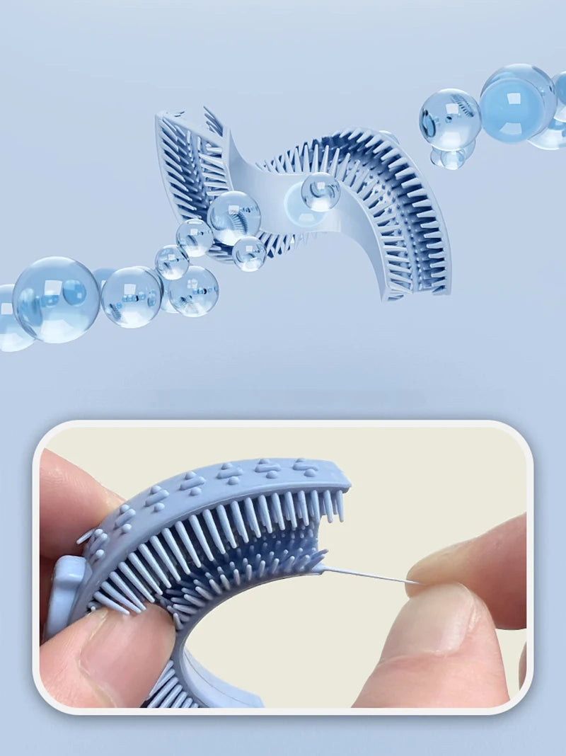 U Shaped Tooth Brush Kids Toothbrush 360 Degrees Child Silicone Children's Brush Dental Care For Teeth Cleaning Oral Hygiene