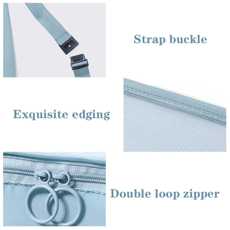 7/6 Pcs Set Portable Travel Organizer Storage Bags Suitcase Packing Set  Luggage Organization Bags For Clothes Shoes Cosmetics