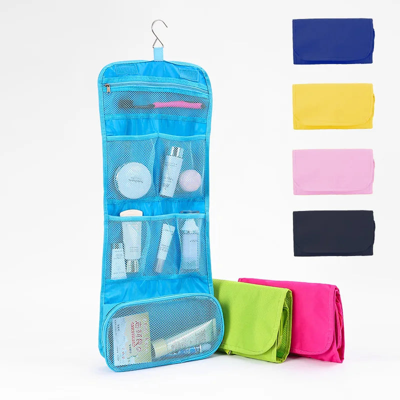 4PCS In 1 Travel Separable Cosmetic Bag Women Mesh Make Up Bags Beautician Toiletry Makeup Brushes Lipstick Storage Organizer