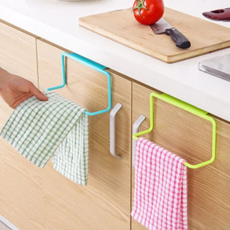 1 Pcs Hanging Trash Bag Rack Garbage Bag Rack Rubbish Bag Storage Rack Holder Portable Cabinet Kitchen Gadgets Organizer