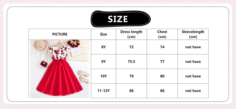 Girls Summer Clothes Casual Style Clothes Ruffles Printed Flower Bowknot Birthday Party Pageant Dress Casual Vacation Stylish