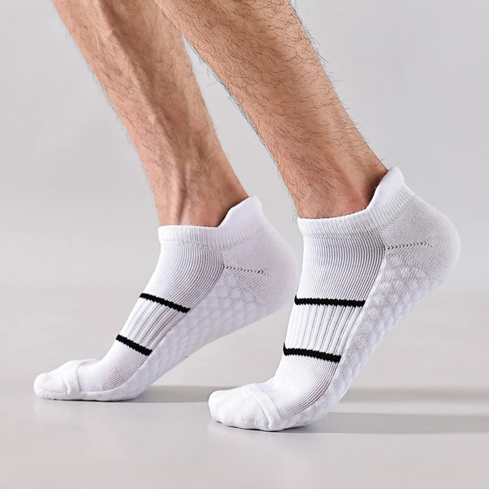 Women Cycling Sports Ankle Socks Cotton Anti Slip Sports Soccer Running Hiking Bicycle Sock Camping Football Basketball Socks