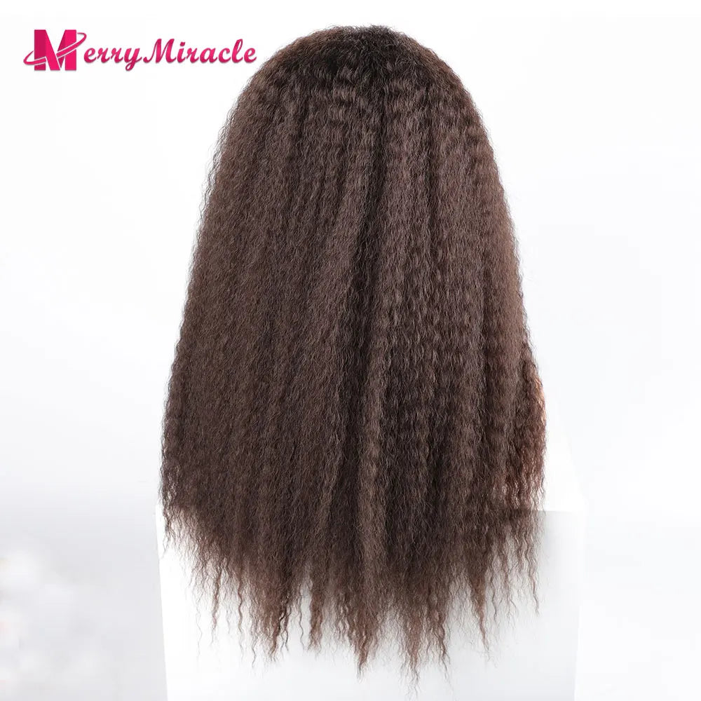 Long Kinky Curly Ombre Color Synthetic Wigs for Black Women Black Blonde Ginger White Hair Afro Kinky Curly Synthetic Hair Wigs