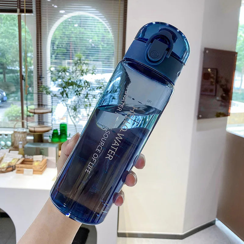 Sports Water Bottle 780ml Portable Gym Travel Clear Leakproof Drinking Bottle