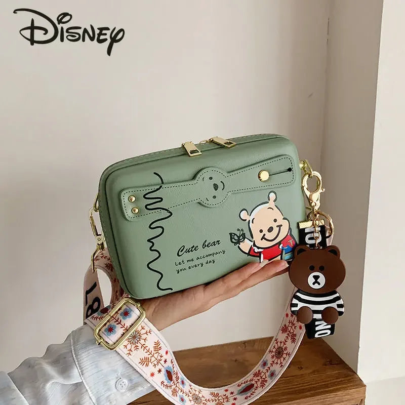 Disney New Women's Bag Luxury High Quality Women's Crossbody Shoulder Bag Cartoon Fashion Multifunctional Storage Shopping Bag