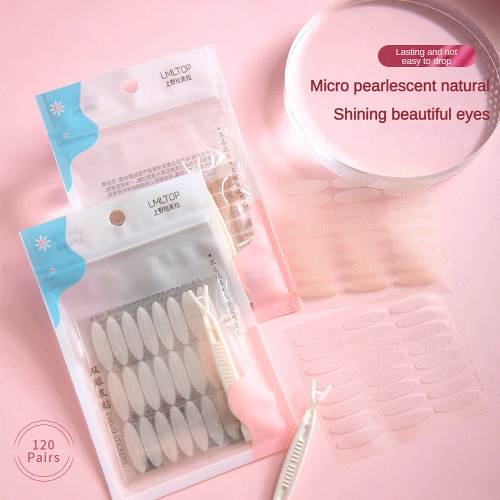 Double Eyelid Sticker Eyelid Tape Eye Lift Clear Beige Color Fold Eyelid Stripe Natural Invisible Big Eyes Makeup Beauty Tools
