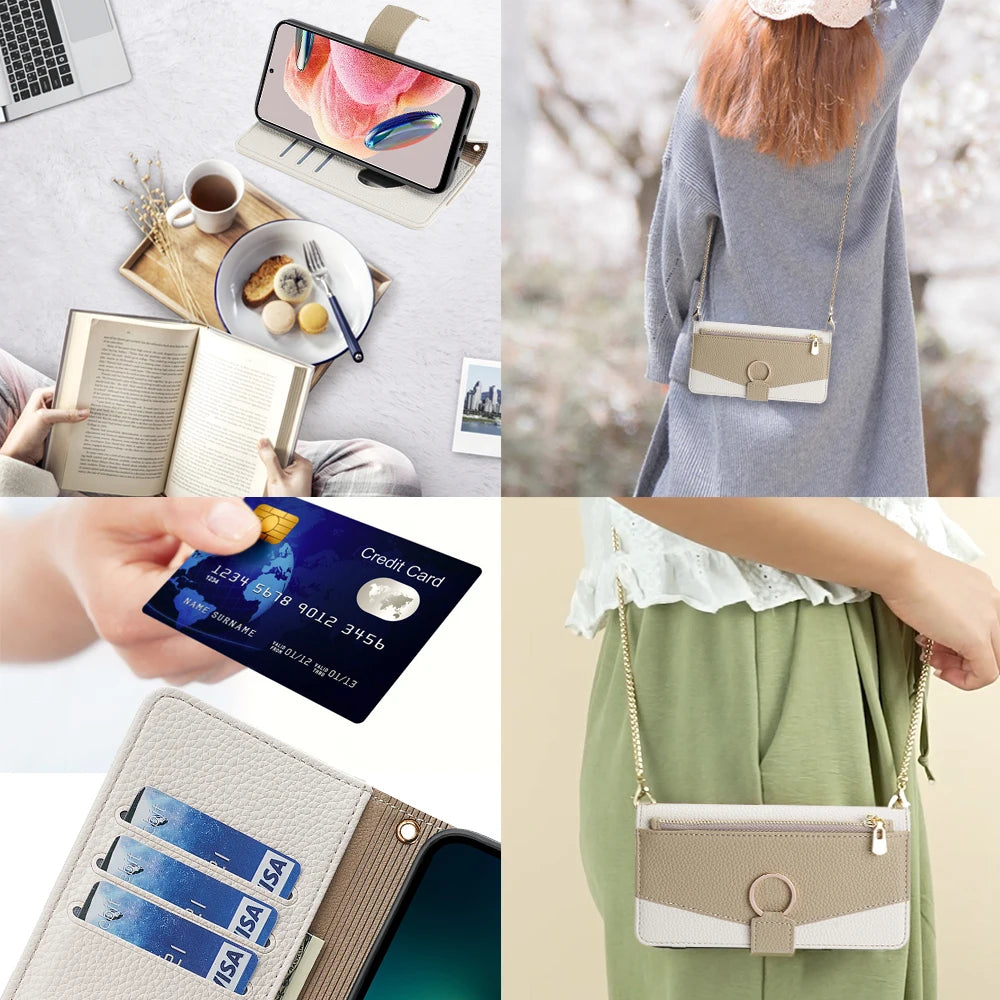 New Fashionable Multi-color Patchwork Flip Leather Phone Case with Lanyard Nokia C12 Pro X10-X20 G21-G11 G10-G20 C20 1.4