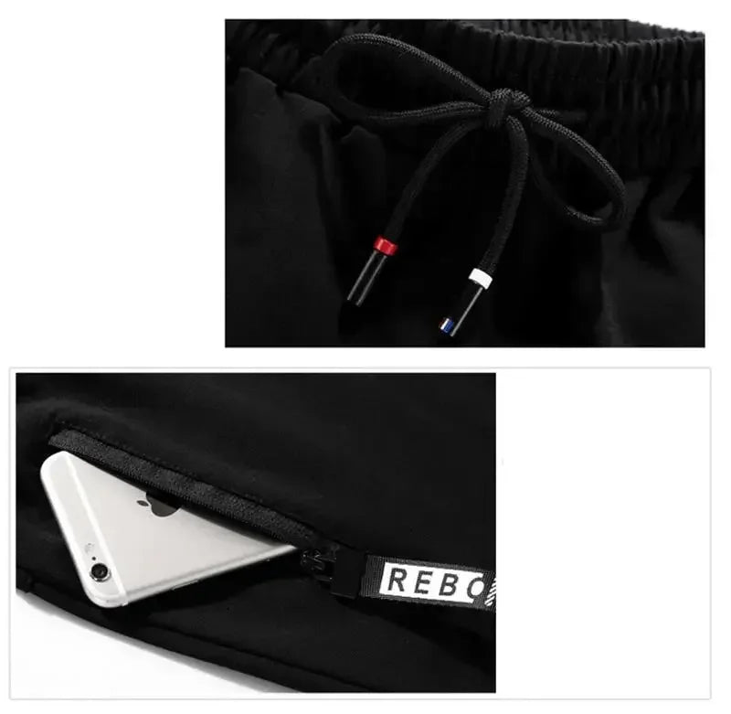 Fashion Tracksuit Men Suit Autumn New Zipper Cardigan Jacket+Sweatpants Stripe Running Fitness Basketball Jogging 2 Piece Set