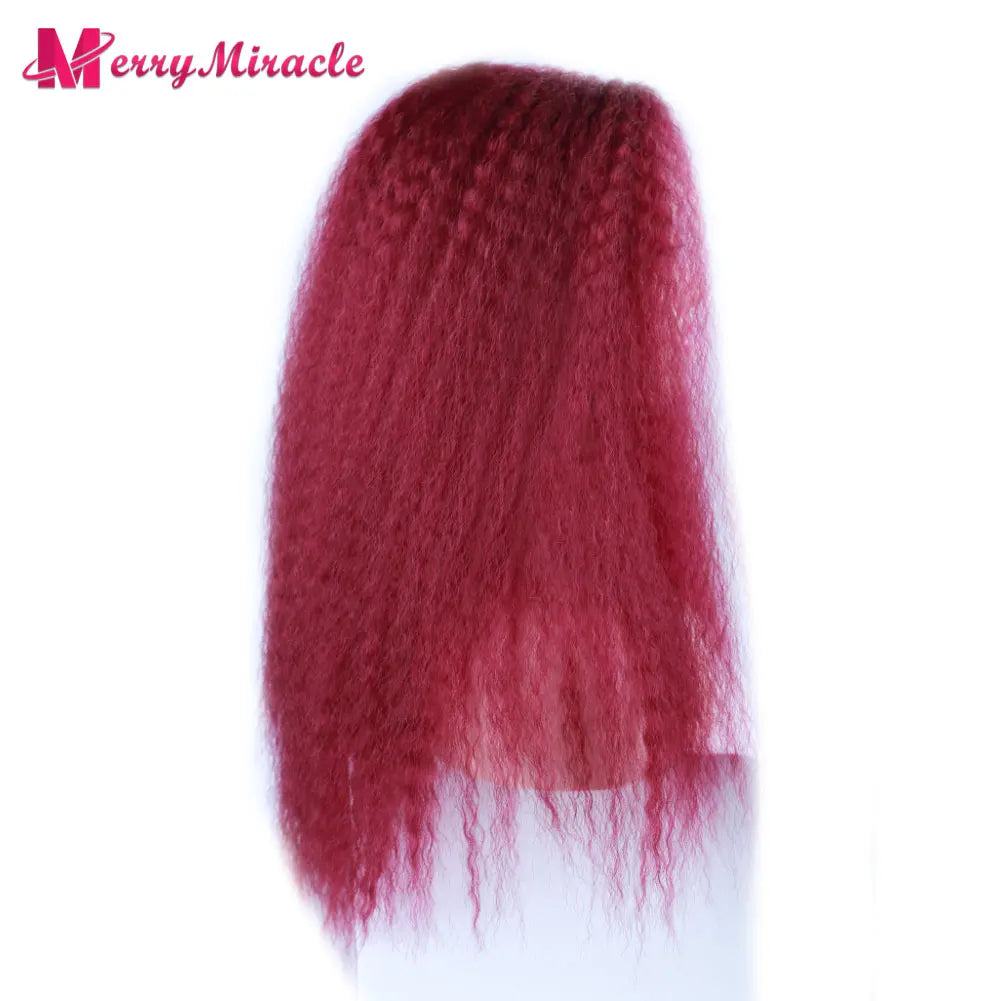 Long Kinky Curly Ombre Color Synthetic Wigs for Black Women Black Blonde Ginger White Hair Afro Kinky Curly Synthetic Hair Wigs