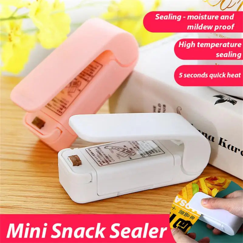 Plastic Heat Bag Sealer Food Packaging Sealing Machine Portable Snack Bag Sealing Clip Kitchen Storage Accessories Home Gadgets