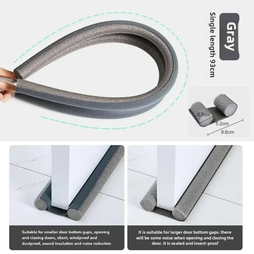 Sliding Door Cold Air Blocker Weather Stripping Door Seal Soundproof Windproof Dustproof Block Light Door Draft Stopper HOT SALE