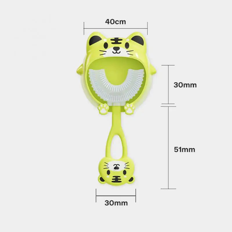 Baby Toothbrush 360 Degree Children U-shaped Toothbrush Teethers Brush Silicone Kids Teeth Oral Care Cleaning Baby Care Tools