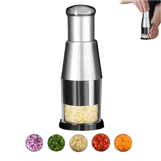Garlic Onion Chopper Manual Pressed Garlic Press Machine Garlic Squeezer Fruit Vegetable Chopper Multifunction Kitchen Tool