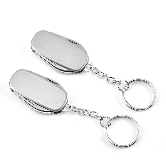 Stainless steel multi-function knife, Keychain pendant knife, Swiss army knife