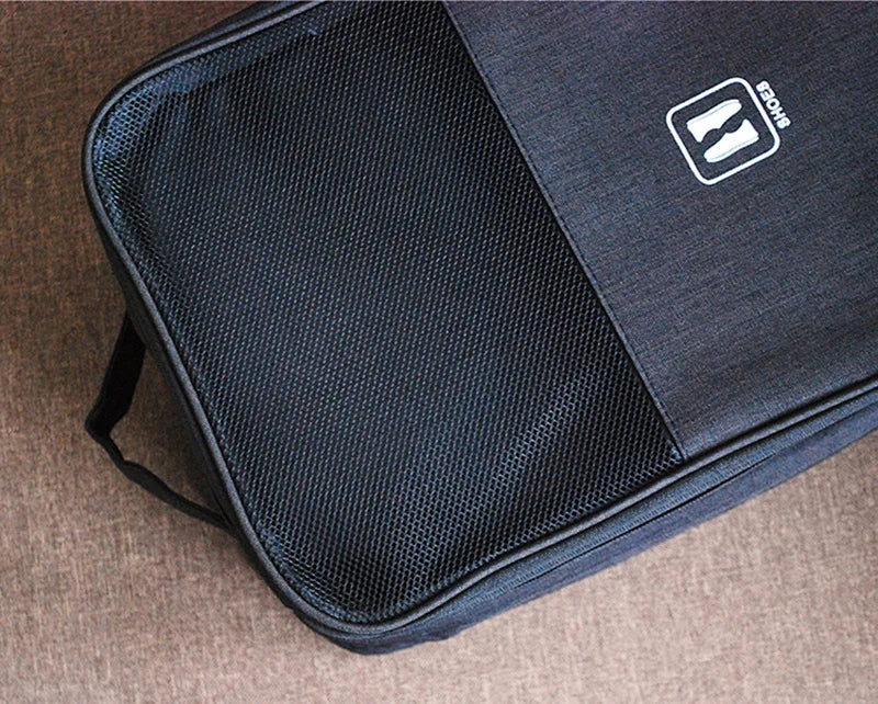 2023 Black Gray Portable Shoe Bag For Travel Waterproof Storage Organizer Fashion Suitcase Organizers Travel Shoes Storage Bag
