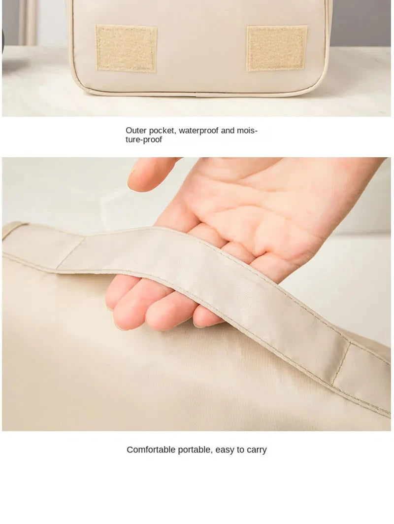 Travel Makeup Bag Waterproof Toiletries Organizer High Quality Women Neceser Bathroom Hook Wash Pouch Hook Makeup Storage Bag
