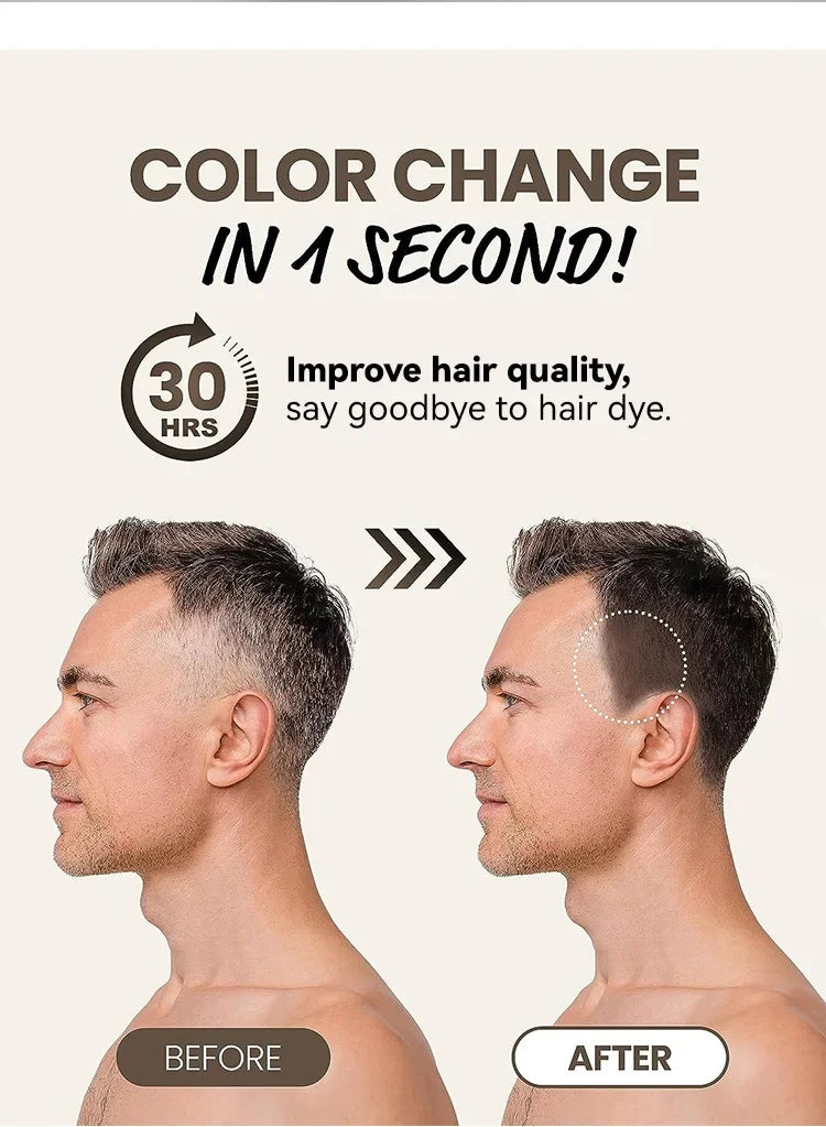 Black Brown Hair Dye Pen One-time Temporary Hair Dyeing Stick Cover Grey White Hair Fill in Hairs Coloring Styling Makeup Tools