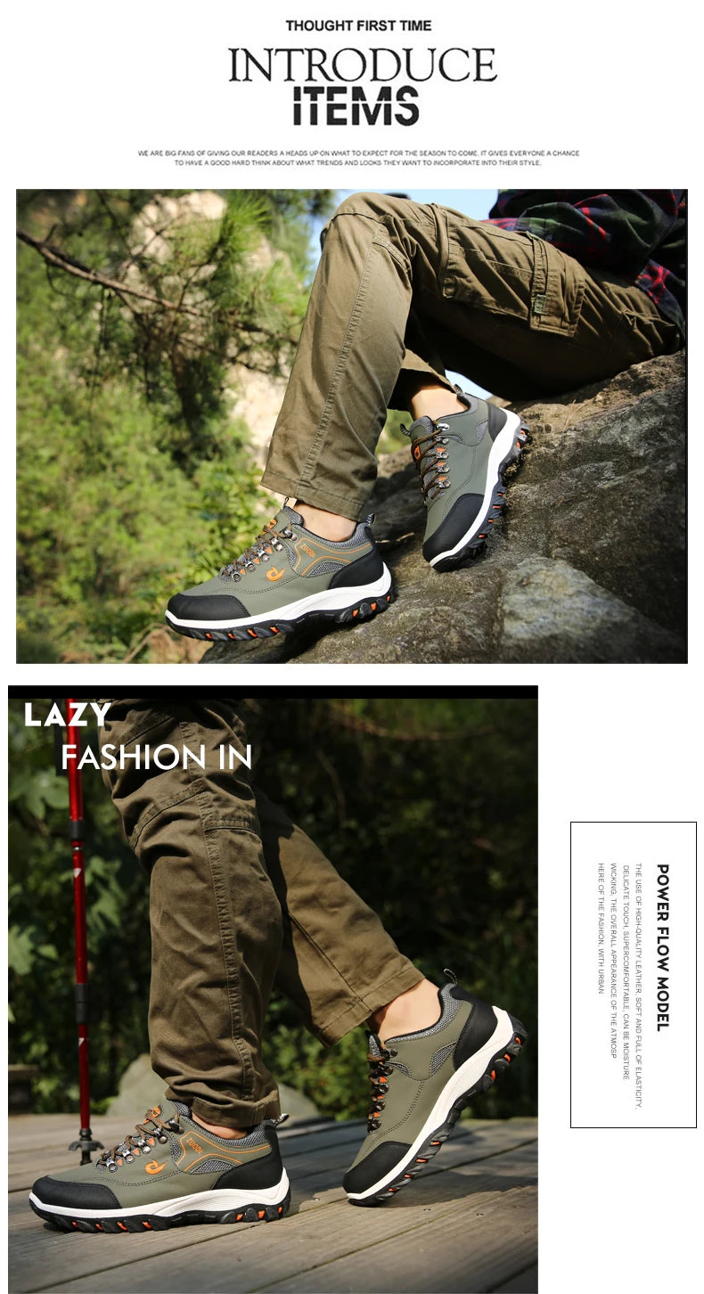 Brand Men Shoes Summer Breathable Sneakers Luxury Outdoor Lightweight Men's Moccasins Trekking Shoes for Men with