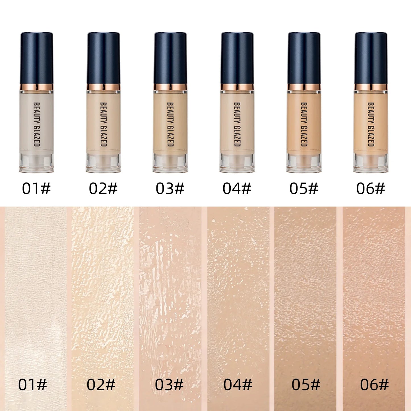 6ml Waterproof Matte Face Liquid Foundation Full Coverage Concealer Lasting Whitening Face Makeup Base Cream Cosmetics for Women