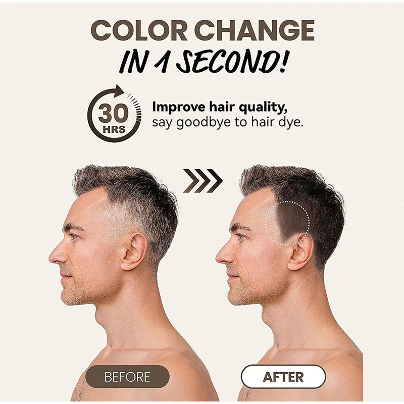 Instant One-time Hair Dye Pen To Cover White Hair, Lipstick Style Hair Dye, Black Temporary Hair Dye Hair Color Modify Cream 4g