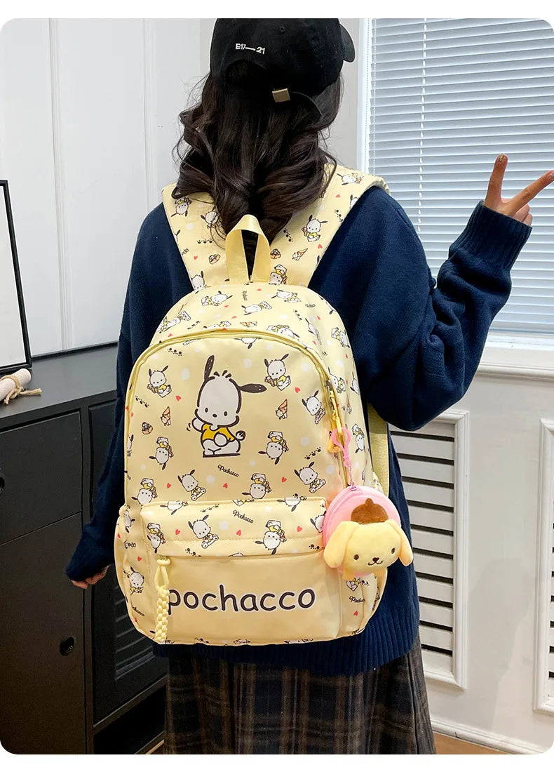 New style trendy student schoolbag cartoon print cute large capacity backpack fashionable middle school student backpack