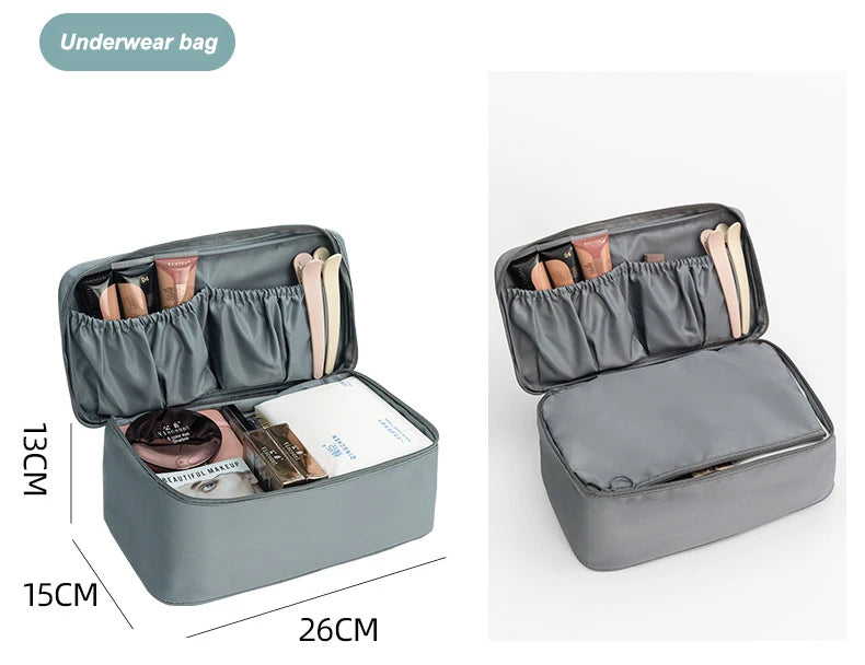 7/8/9 PCS New Set Travel Organizer Storage Bags Large Capacity Suitcase Storage Luggage Clothes Sorting Organizer Set Shoe Pouch