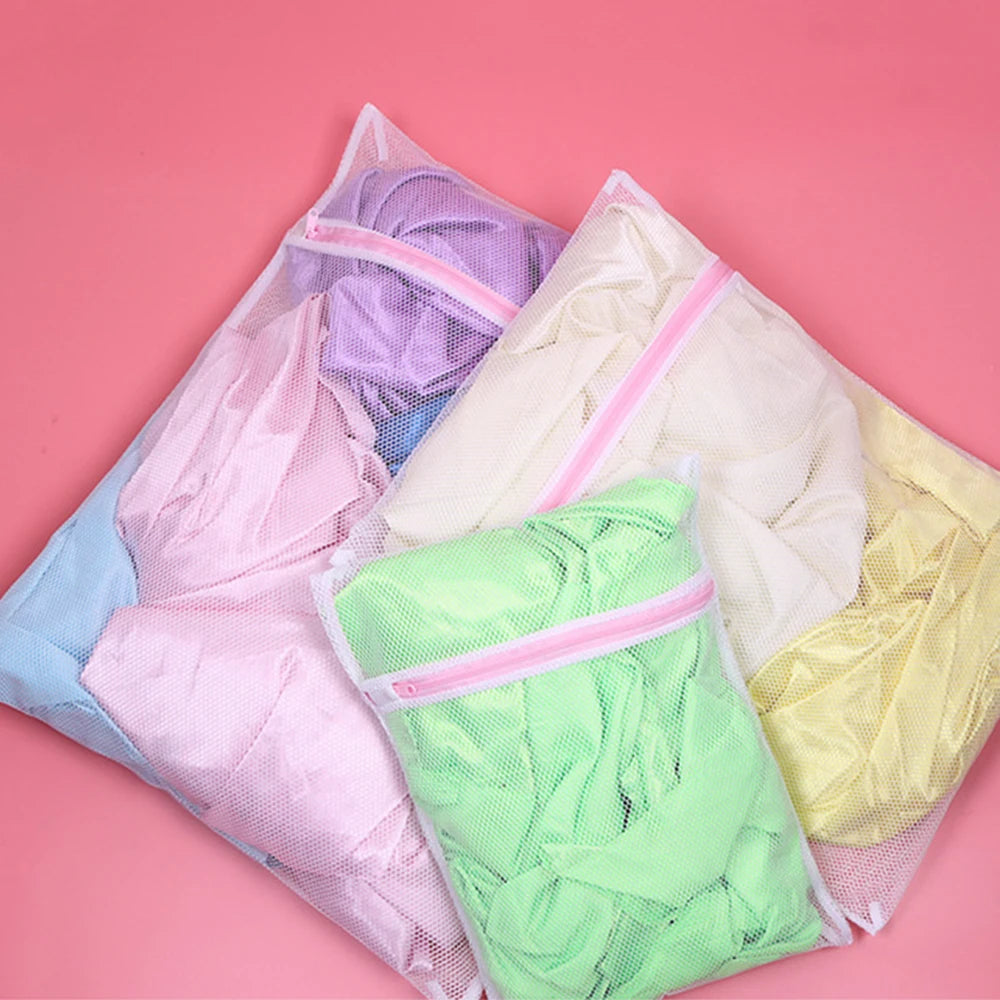 Mesh Washing Machine Shoes Bag Anti-deformation Zipper Laundry Bag Travel Shoes Clothes Storage Bags Shoes Airing Dry Tool