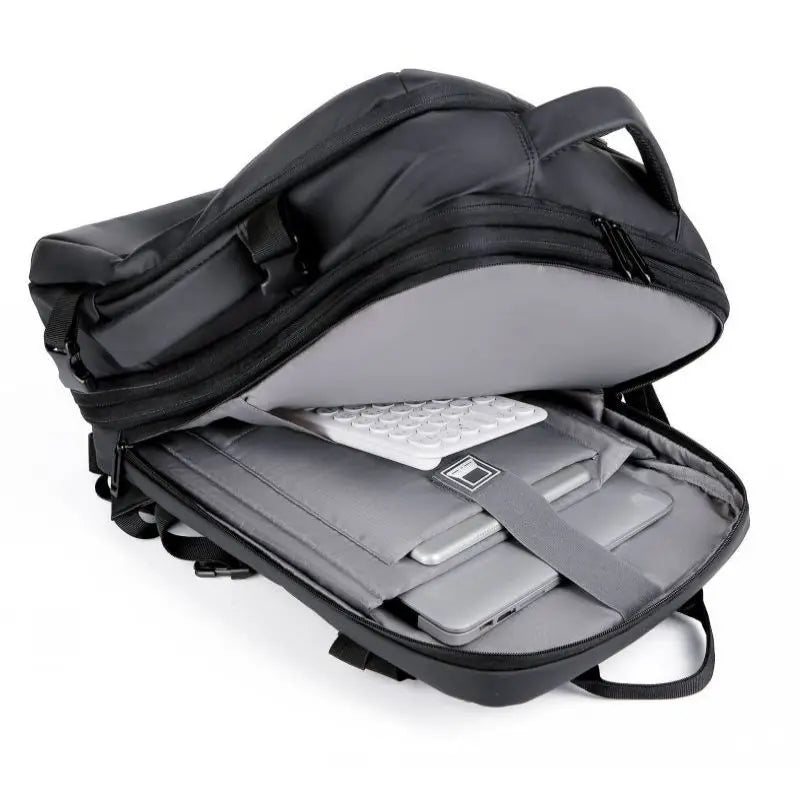Men's Business Waterproof Multi-Function Backpack USB Charging 17 "Laptop Bag Can Be Extended Large Capacity Travel Backpack New
