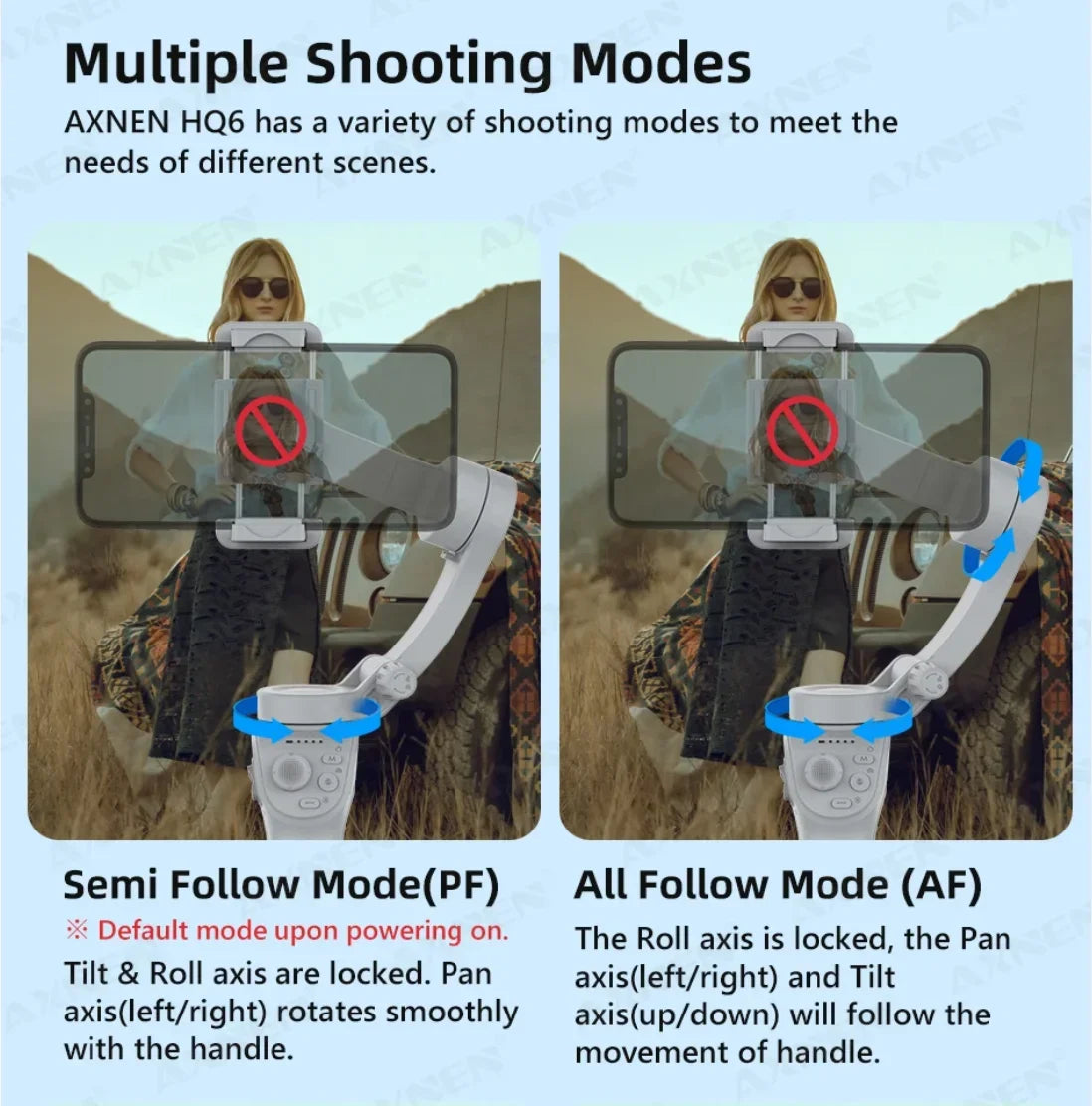 Handheld 3-Axis Smartphone Gimbal Stabilizer with Anti-Shake, Built-in Fill Light, Ideal for iPhone Android Vlogging and Tiktok