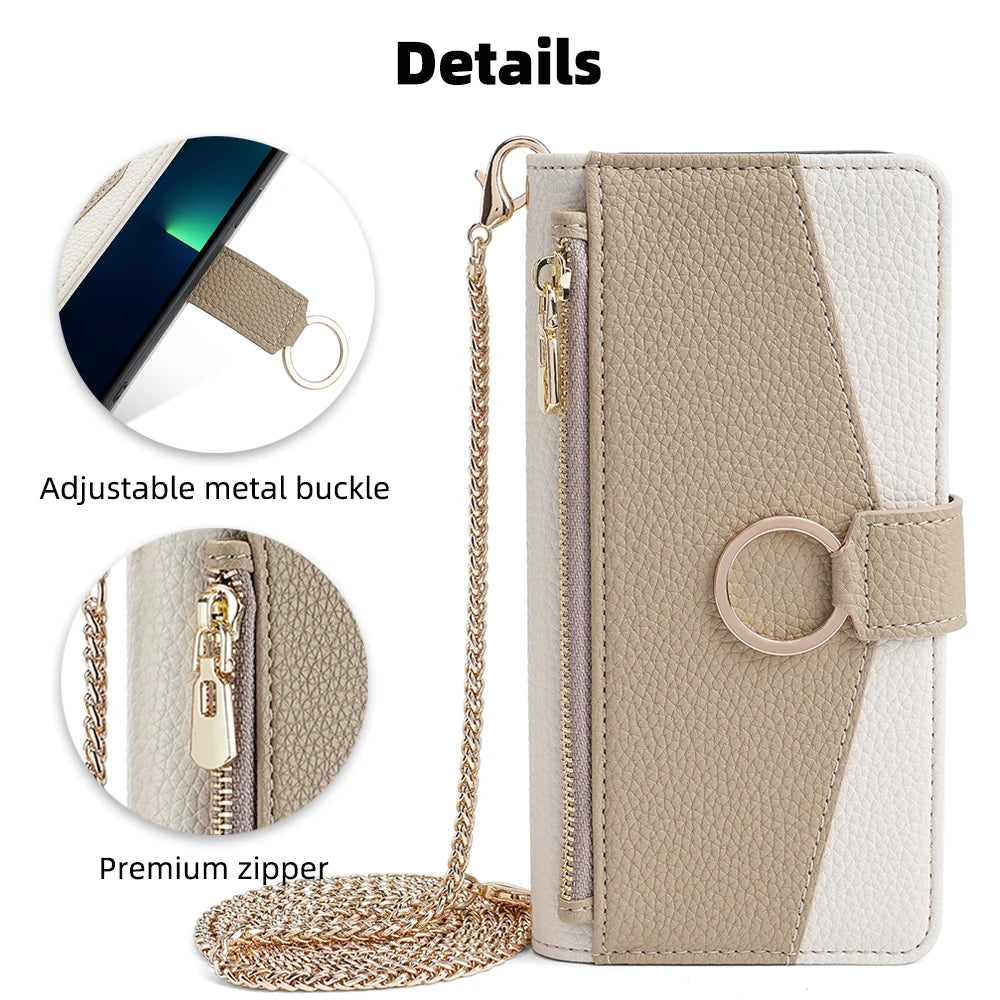 New Fashionable Multi-color Patchwork Flip Leather Phone Case with Lanyard Nokia C12 Pro X10-X20 G21-G11 G10-G20 C20 1.4