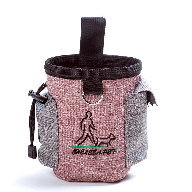 Outdoor Dog Trainings Bag Durable Poly 8 Colors Treat Bag  Dog Walking Snack Pouch Detachable Puppy TrainSnack Reward Waist Bag