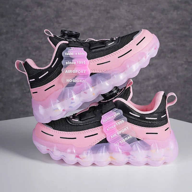 Children Shoes Girls Sneaker Luxury Black Pink Platform Casual Tennis School Kids Sports Shoes Girls Sneaker 4 To 12 Years