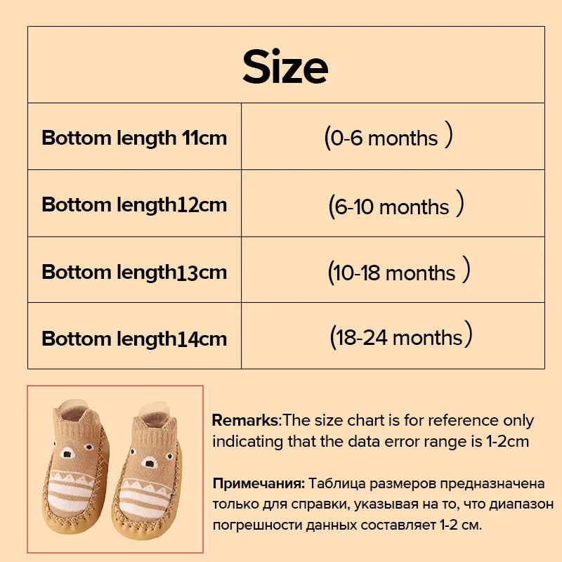 2024 New Born Baby Socks with Rubber Soles Infant Baby Girls Boys Shoes Spring Autumn Baby Floor Socks Anti Slip Soft Sole Sock
