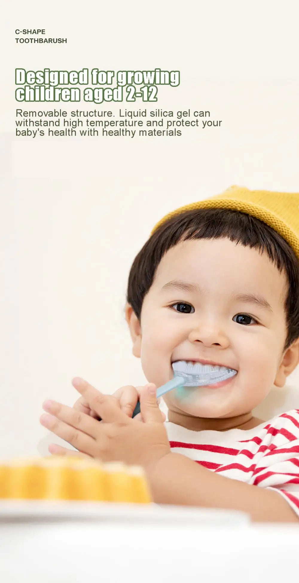 Baby Toothbrush 360 Degree Children U-shaped Toothbrush Teethers Brush Silicone Kids Teeth Oral Care Cleaning Baby Care Tools