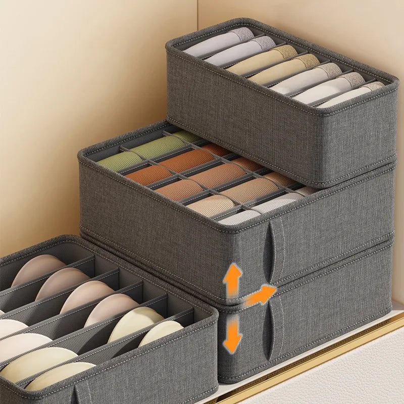 Underwear Cabinet Drawer Organizer Socks Clothing Storage Box Wardrobe Organizer Clothes Ties Pants Bra Socks Storage Organizers