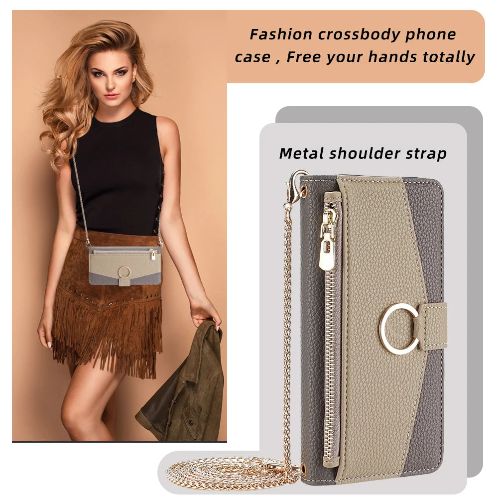 New Fashionable Multi-color Patchwork Flip Leather Phone Case with Lanyard Nokia C12 Pro X10-X20 G21-G11 G10-G20 C20 1.4